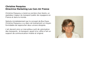 Christine Pasquiou Directrice Marketing Les Cars Air France