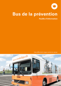 Bus de la prévention - Feuille d`information