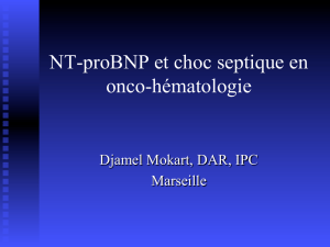 NT-proBNP et choc septique en onco-hématologie