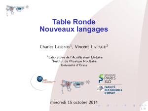 Table Ronde Nouveaux langages