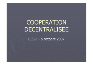 Diaporama Coopération décentralisée ( PDF