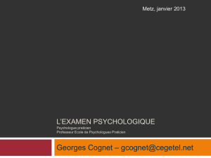 L`examen psychologique - Académie de Nancy-Metz