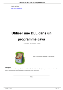Utiliser une DLL dans un programme Java
