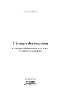 L`énergie des émotions