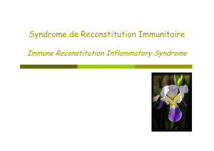 Syndrome de reconstitution immunitaire