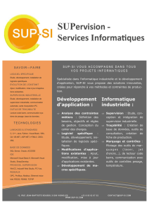 SUPervision - Services Informaques - SUP