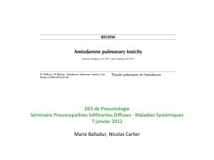Toxicité Amiodarone ( PDF