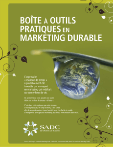 Guide Marketing durable - SADC Pierre