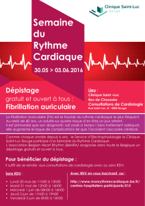 Semaine du Rythme Cardiaque - CLINIQUE ST