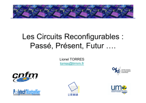 Les Circuits Reconfigurables : Passé, Présent, Futur ….