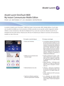 Alcatel-Lucent OmniTouch 8600 My Instant Communicator Mobile