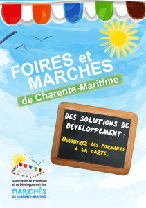 téléchargez la brochure - Les Marchés et Foires en Charente