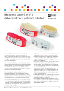Bracelets LaserBand®2 Advanced pour patients adultes
