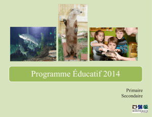 Programme Éducatif 2014