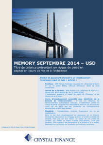 Memory Septembre 2014 USD