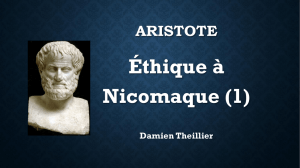 Éthique à Nicomaque (1)