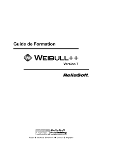 Guide de Formation Weibull++ 7