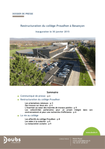 Restructuration du collège Proudhon