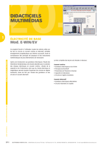 e-win/ev - électricité de base