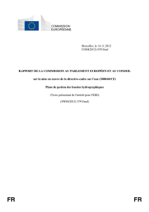 Rapport COM(2012) 670 de la Commission au