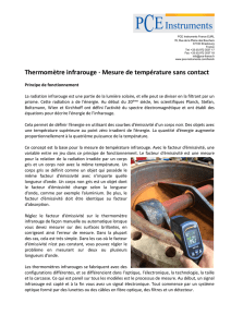 Thermomètre infrarouge · Mesure de température sans contact