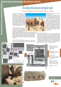 RECHERCHES ARCHéOLOGIquES RéCENTES SuR L`ÉGYPTE
