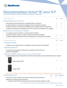 Neurostimulateur Activa® RC pour SCP