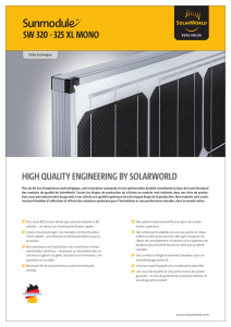 HigH Quality EnginEEring by SolarWorld SW 320