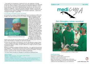 Des chirurgiens suisses racontent - mediCuba