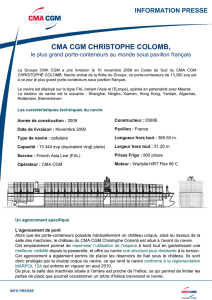 fiche technique CMA CGM Christophe Colomb