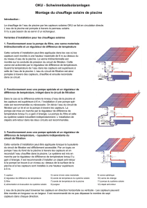 OKU - Schwimmbadsolaranlagen Montage du chauffage solaire de