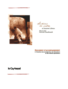 document d`accompagnement - Le Carrousel, compagnie de théâtre