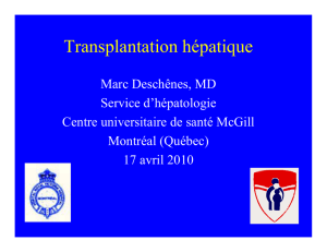Présentation du Dr Marc Deschênes