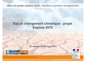 Explore 2070 - Eau et changement climatique