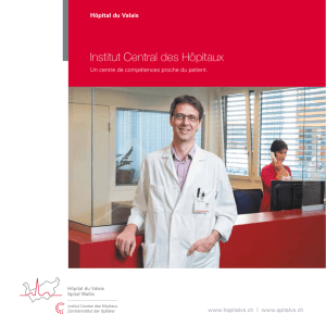 Brochure de l`Institut Central des hôpitaux