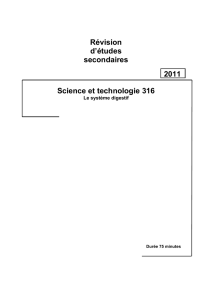 Révision d`études secondaires 2011 Science et technologie 316