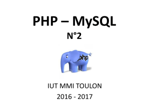 PHP - MySQL N°2