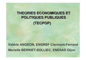 theories economiques et politiques publiques