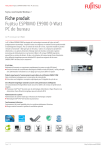 Fiche produit Fujitsu ESPRIMO E9900 0