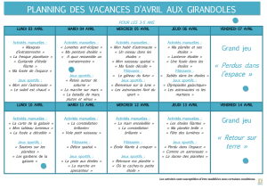 plannings avril - Bailly