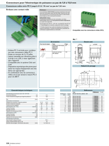 Catalogue Connectiquepour circuits impriméset boîtiers