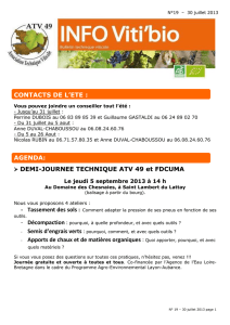 CONTACTS DE L`ETE - Chambres d`agriculture des Pays de la Loire