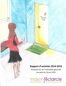 Rapport d`activités 2014-2015