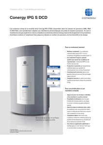 Conergy IPG S DCD - Solaire Services