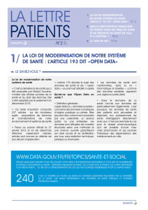 lettre des patients (No2) éditée par SANOFI