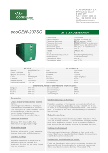 ecoGEN-237SG - Innov-Energies : Micro/mini cogénération gaz et