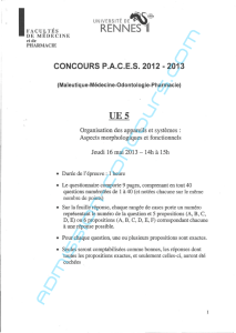 Paces-2013-UE5 - Admission Concours