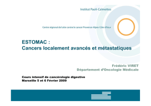 ESTOMAC : Cancers localement avancés et métastatiques