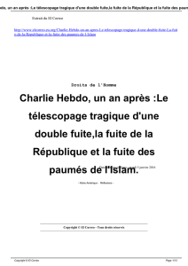 Charlie Hebdo, un an après :Le télescopage tragique d
