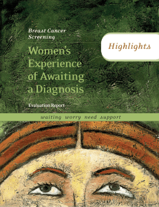 Women`s Experience of Awaiting a Diagnosis